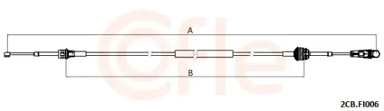 Seilzug, Schaltgetriebe COFLE 2CB.FI006 Bild Seilzug, Schaltgetriebe COFLE 2CB.FI006