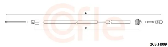 Seilzug, Schaltgetriebe COFLE 2CB.FI009