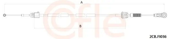 Seilzug, Schaltgetriebe COFLE 2CB.FI036