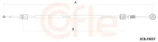 Seilzug, Schaltgetriebe COFLE 2CB.FI037 Bild Seilzug, Schaltgetriebe COFLE 2CB.FI037