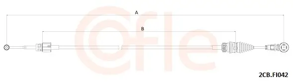 Seilzug, Schaltgetriebe COFLE 2CB.FI042