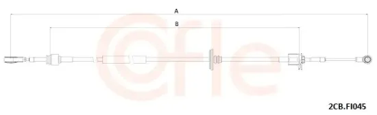 Seilzug, Schaltgetriebe COFLE 2CB.FI045 Bild Seilzug, Schaltgetriebe COFLE 2CB.FI045