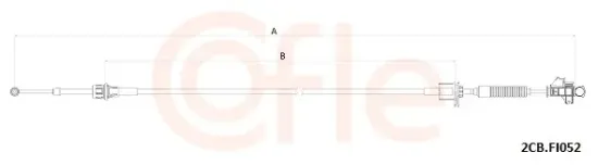 Seilzug, Schaltgetriebe COFLE 2CB.FI052 Bild Seilzug, Schaltgetriebe COFLE 2CB.FI052