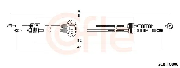 Seilzug, Schaltgetriebe COFLE 2CB.FO006