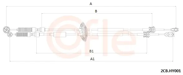 Seilzug, Schaltgetriebe COFLE 2CB.HY001