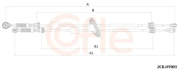 Seilzug, Schaltgetriebe COFLE 2CB.HY003