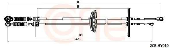 Seilzug, Schaltgetriebe COFLE 2CB.HY010