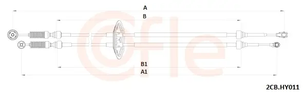 Seilzug, Schaltgetriebe COFLE 2CB.HY011