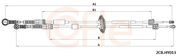 Seilzug, Schaltgetriebe COFLE 92.2CB.HY013