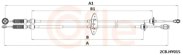 Seilzug, Schaltgetriebe COFLE 92.2CB.HY015