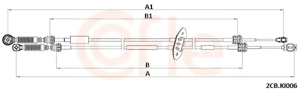 Seilzug, Schaltgetriebe COFLE 92.2CB.KI006