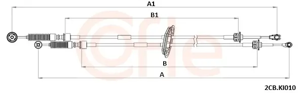 Seilzug, Schaltgetriebe COFLE 92.2CB.KI010