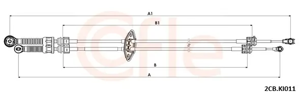 Seilzug, Schaltgetriebe COFLE 92.2CB.KI011