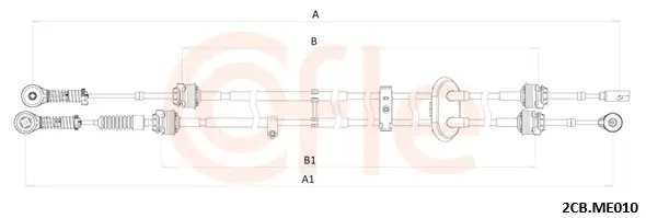 Seilzug, Schaltgetriebe COFLE 92.2CB.ME010