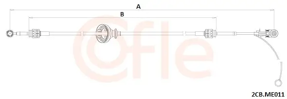 Seilzug, Schaltgetriebe COFLE 92.2CB.ME011