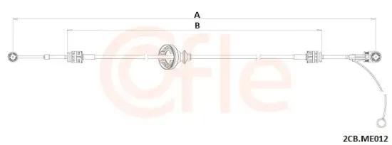 Seilzug, Schaltgetriebe COFLE 92.2CB.ME012 Bild Seilzug, Schaltgetriebe COFLE 92.2CB.ME012