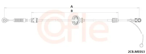 Seilzug, Schaltgetriebe COFLE 92.2CB.ME013