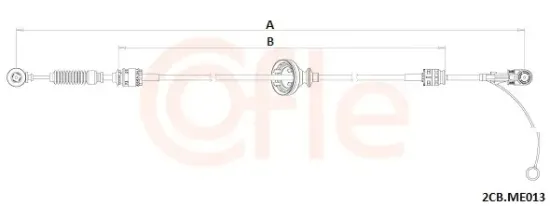 Seilzug, Schaltgetriebe COFLE 92.2CB.ME013 Bild Seilzug, Schaltgetriebe COFLE 92.2CB.ME013