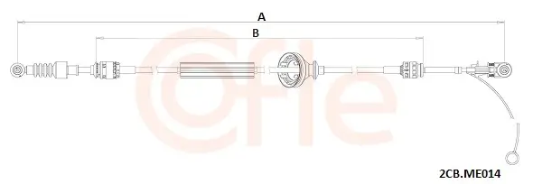 Seilzug, Schaltgetriebe COFLE 92.2CB.ME014