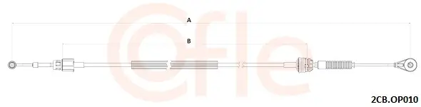 Seilzug, Schaltgetriebe COFLE 2CB.OP010