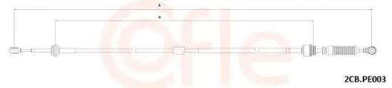 Seilzug, Schaltgetriebe COFLE 2CB.PE003 Bild Seilzug, Schaltgetriebe COFLE 2CB.PE003