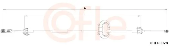 Seilzug, Schaltgetriebe COFLE 92.2CB.PE028