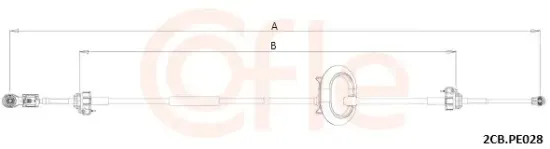 Seilzug, Schaltgetriebe COFLE 92.2CB.PE028 Bild Seilzug, Schaltgetriebe COFLE 92.2CB.PE028