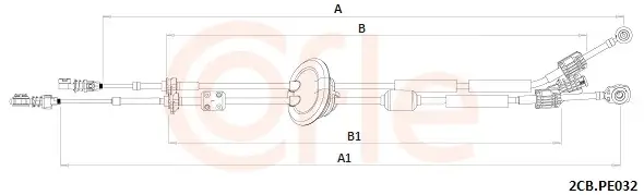 Seilzug, Schaltgetriebe COFLE 92.2CB.PE032