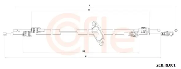 Seilzug, Schaltgetriebe COFLE 2CB.RE001