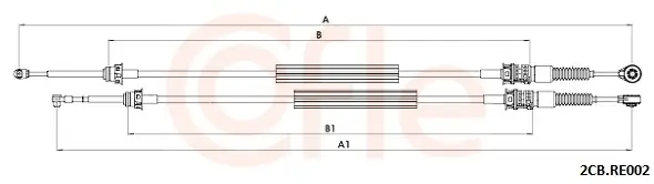 Seilzug, Schaltgetriebe COFLE 2CB.RE002
