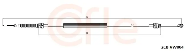 Seilzug, Schaltgetriebe COFLE 2CB.VK004