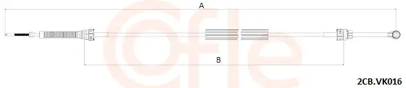Seilzug, Schaltgetriebe COFLE 2CB.VK016