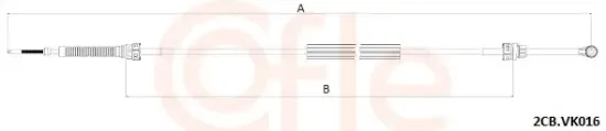 Seilzug, Schaltgetriebe COFLE 2CB.VK016 Bild Seilzug, Schaltgetriebe COFLE 2CB.VK016