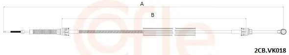 Seilzug, Schaltgetriebe COFLE 2CB.VK018