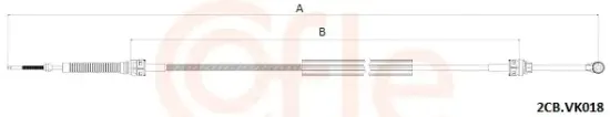 Seilzug, Schaltgetriebe COFLE 2CB.VK018 Bild Seilzug, Schaltgetriebe COFLE 2CB.VK018