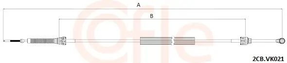 Seilzug, Schaltgetriebe COFLE 2CB.VK021