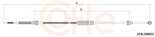 Seilzug, Schaltgetriebe COFLE 2CB.VK022
