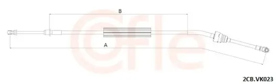 Seilzug, Schaltgetriebe COFLE 2CB.VK023 Bild Seilzug, Schaltgetriebe COFLE 2CB.VK023