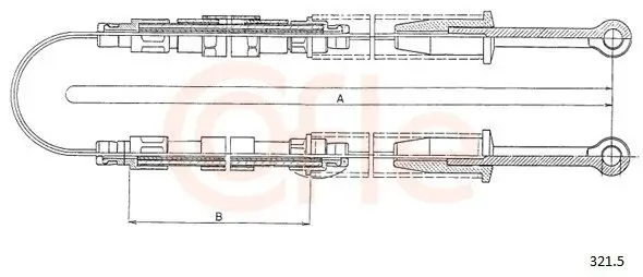 Seilzug, Feststellbremse hinten COFLE 321.5