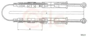 Seilzug, Feststellbremse hinten COFLE 321.5