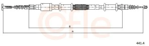 Seilzug, Feststellbremse hinten links COFLE 441.4