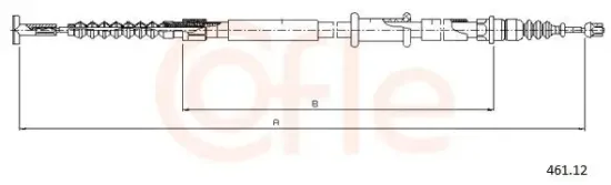 Seilzug, Feststellbremse COFLE 461.12 Bild Seilzug, Feststellbremse COFLE 461.12