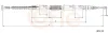 Seilzug, Feststellbremse hinten links COFLE 461.13 Bild Seilzug, Feststellbremse hinten links COFLE 461.13