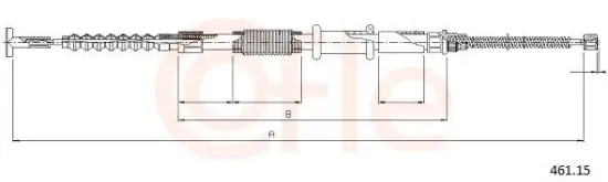 Seilzug, Feststellbremse COFLE 461.15 Bild Seilzug, Feststellbremse COFLE 461.15