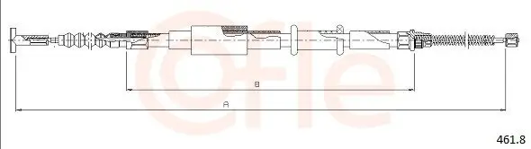Seilzug, Feststellbremse hinten rechts COFLE 461.8