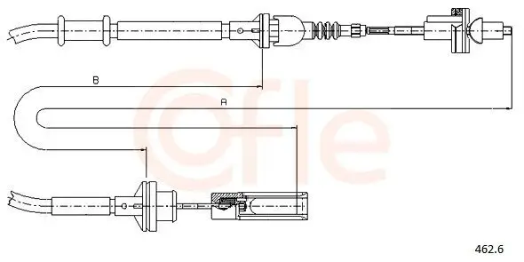 Seilzug, Kupplungsbetätigung COFLE 462.6