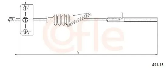 Seilzug, Feststellbremse vorne COFLE 491.13 Bild Seilzug, Feststellbremse vorne COFLE 491.13