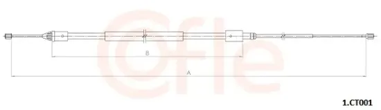 Seilzug, Feststellbremse hinten links hinten rechts COFLE 92.1.CT001 Bild Seilzug, Feststellbremse hinten links hinten rechts COFLE 92.1.CT001