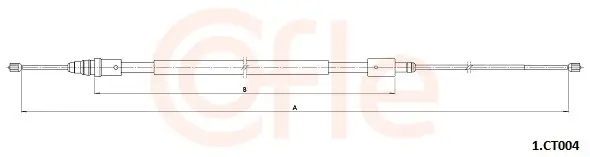 Seilzug, Feststellbremse hinten links hinten rechts COFLE 92.1.CT004