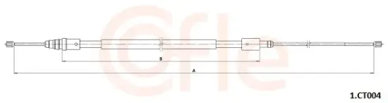 Seilzug, Feststellbremse hinten links hinten rechts COFLE 92.1.CT004 Bild Seilzug, Feststellbremse hinten links hinten rechts COFLE 92.1.CT004